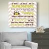 Adorable You are My Sunshine Bedtime Story Rhyme - Woodland Owl Design - Stretched Canvas Nursery Wall Art Decor - Baby Gift idea - Wooden Frame Construction - Ready to Hang 16X20 view 4
