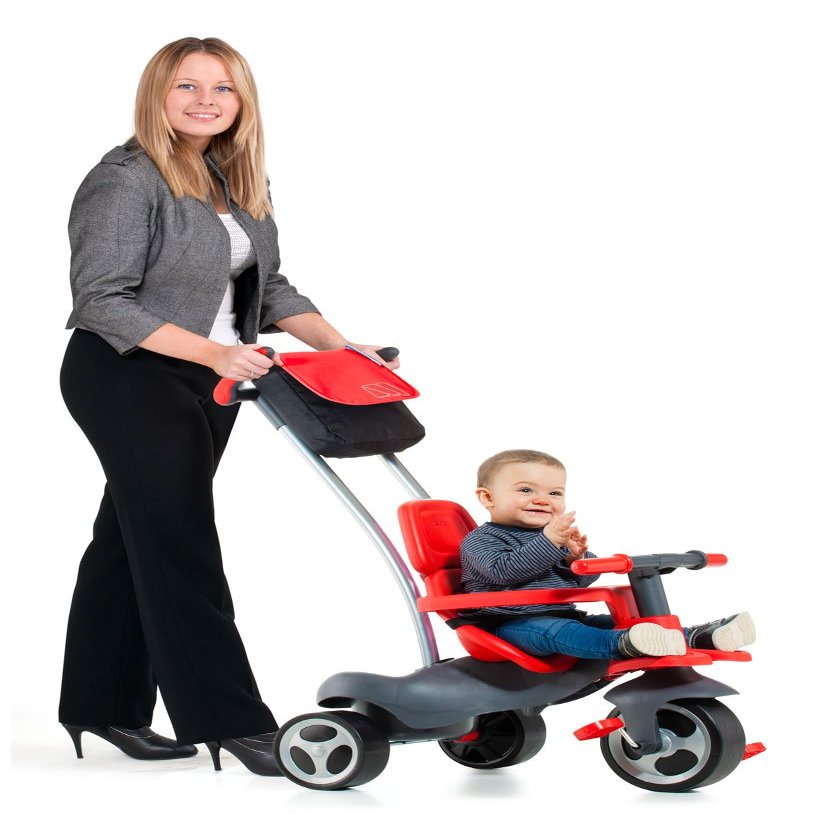 M MOLTO Urban Trike Soft Control Children's Tricycle Red