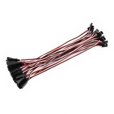 OliYin 20pcs 7.87inch 20cm 200mm Male to Female JR Plug Servo Extension Lead Wire Cable for RC Quadcopter Airplane