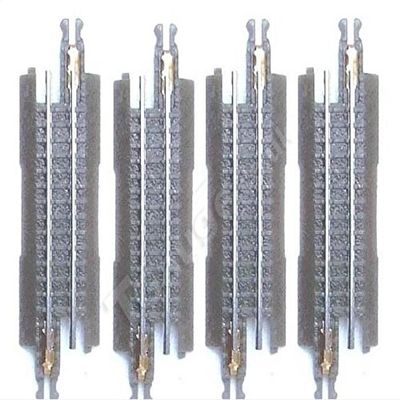 T-Gauge Model Trains 1:450 Scale Grey 30mm Straight Track 4 Pack