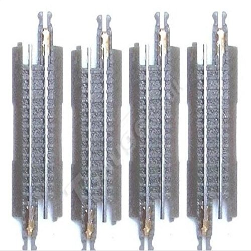 T-Gauge Model Trains 1:450 Scale Grey 30mm Straight Track 4 Pack