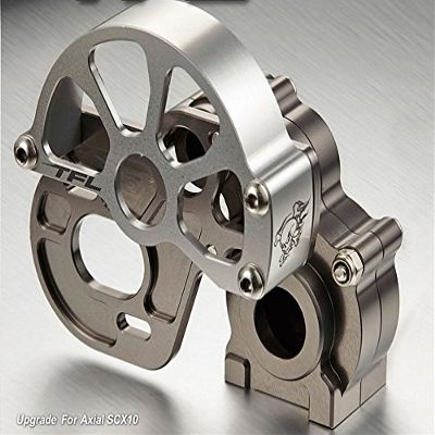 CNC Gray Alloy Gearbox Housing Assembly for Axial SCX10 RC Car #1520