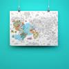 Omy Giant Coloring Poster  Atlas - Map of The World | Explore The Continents and Countries of The World | 40 x 28 Inches | Creative Play and Fun for Kids, Teens, Adults, and The Whole Family view 2