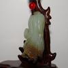 2.3"China Certified Nature Hetian Nephrite Jade Fortune Chines Cabbage Pendants view 3