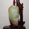2.4" China Certified Nature Hetian Nephrite Jade Fortune Golden Toad Pendants view 1