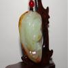 2.4" China Certified Nature Hetian Nephrite Jade Fortune Golden Toad Pendants view 2