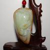 2.4" China Certified Nature Hetian Nephrite Jade Fortune Golden Toad Pendants view 3