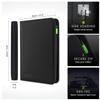 Vault X 9 Pocket Trading Card Zip Binder, 360 Cards, Premium Exo-Tec Album Material, 20 Side-Loading Pages, Folder for Collectible Games, Sports, TCG (Black) view 2