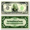 5 Eisenhower $10,000.00 Dollar Bills with Bonus Thanks a Million Gift Set view 1
