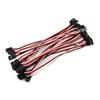 OliYin 20pcs 5.90in 15cm 150mm 26AWG JR Male to Male RC Servo Extension Lead Cord Plug Servo Extend Cable for Helicopter Quadcopter view 2