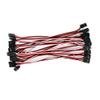 OliYin 20pcs 5.90in 15cm 150mm 26AWG JR Male to Male RC Servo Extension Lead Cord Plug Servo Extend Cable for Helicopter Quadcopter view 4