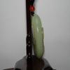 2" China Certified Nature Hetian Nephrite Jade Fine Carved Wealth Toad and Ancient Coin Pendant view 4