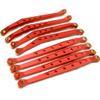 8 Pcs Aluminum Linkage Rod Arm Set/Upper and Lower Suspension Links Set of 8 for 1/10 Axial Wraith 90018 RC Truck (Red, Type A) view 1