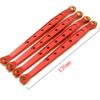 8 Pcs Aluminum Linkage Rod Arm Set/Upper and Lower Suspension Links Set of 8 for 1/10 Axial Wraith 90018 RC Truck (Red, Type A) view 3