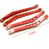 8 Pcs Aluminum Linkage Rod Arm Set/Upper and Lower Suspension Links Set of 8 for 1/10 Axial Wraith 90018 RC Truck (Red, Type A) view 4
