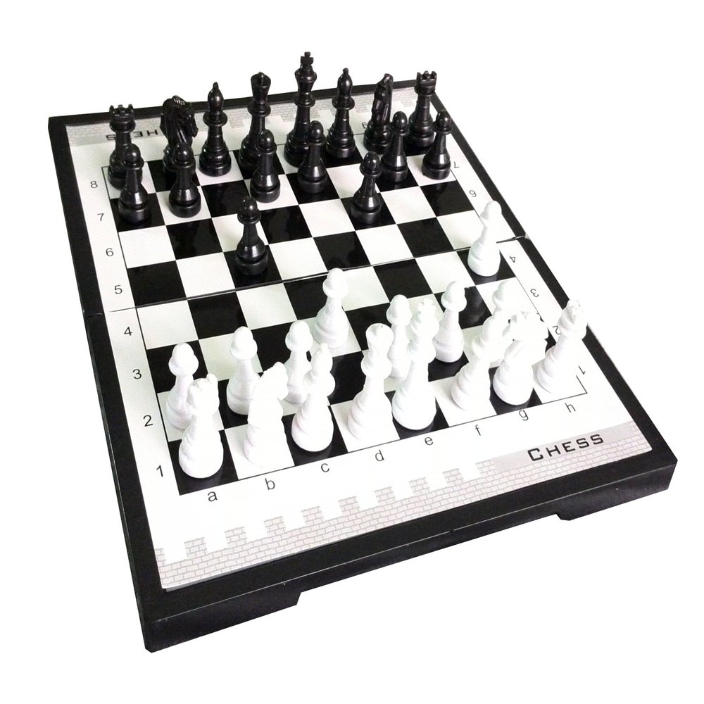FixtureDisplays 8X8" Chess Set Portable Magnetic Chess Set 1.5" King Height 15382-FBA
