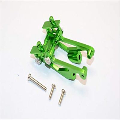 GPM For Kyosho Mini Inferno Upgrade Parts Aluminum Rear Wing Mount With Screws - 5Pcs Set Green