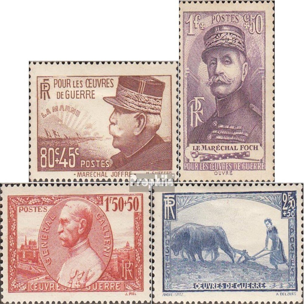 France 467-470 (Complete.Issue.) unmounted Mint/Never hinged ** MNH 1940 Kriegshilfswerk (Stamps for Collectors) Other Mammals (Monkeys/Dinosaurs/Elephants ...)