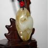 1.6" China Certified Nature Hetian Nephrite Jade Fine Carved Wealth Pixiu Necklace Pendant view 2