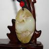 1.6" China Certified Nature Hetian Nephrite Jade Fine Carved Wealth Pixiu Necklace Pendant view 3