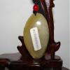 1.6" China Certified Nature Hetian Nephrite Jade Fine Carved Wealth Pixiu Necklace Pendant view 4