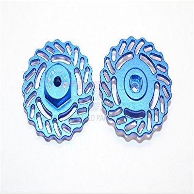 GPM For Traxxas LaTrax Teton & LaTrax SST Upgrade Parts Aluminum Brake Disk +2.5mm Thick - 2Pcs Set Blue