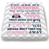 Adorable You are My Sunshine Bedtime Story Rhyme - Woodland Owl Design - Stretched Canvas Nursery Wall Art Decor - Baby Gift idea - Wooden Frame Construction - Ready to Hang 8X10 view 3