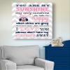 Adorable You are My Sunshine Bedtime Story Rhyme - Woodland Owl Design - Stretched Canvas Nursery Wall Art Decor - Baby Gift idea - Wooden Frame Construction - Ready to Hang 8X10 view 4