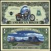 100 American Biker Million Dollar Bills with Bonus Thanks a Million Gift Card Set view 1