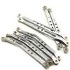 8 Pcs Aluminum Linkage Rod Arm Set/Upper and Lower Suspension Links Set of 8 for 1/10 Axial Wraith 90018 RC Truck (Titanium, Type B) view 1