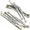 8 Pcs Aluminum Linkage Rod Arm Set/Upper and Lower Suspension Links Set of 8 for 1/10 Axial Wraith 90018 RC Truck (Titanium, Type B) view 2