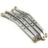 8 Pcs Aluminum Linkage Rod Arm Set/Upper and Lower Suspension Links Set of 8 for 1/10 Axial Wraith 90018 RC Truck (Titanium, Type B) view 3