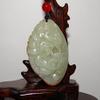 2.1"China Certified Nature Hetian Nephrite Jade Turtle Dragon Amulet Pendants view 2