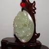2.1"China Certified Nature Hetian Nephrite Jade Turtle Dragon Amulet Pendants view 3