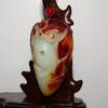 2.2"China Certified Nature Hetian Nephrite Jade Fortune Fish Hand Carved Pendant view 3