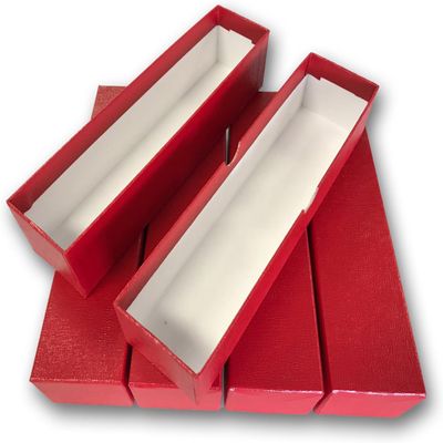 Guardhouse 9" Single Row Storage Box for 2" Paper and Plastic Coin Holders 5 Pack Red