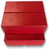 Guardhouse 9" Single Row Storage Box for 2" Paper and Plastic Coin Holders 5 Pack Red view 4