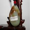 1.8" China Certified Nature Hetian Nephrite Jade Fine Carved Fortune Fish and Lotus Pendant view 4
