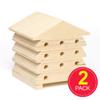 Baker Ross AC805 Wooden Bee Houses - Pack of 2, Perfect for Children to Design and Decorate, Ideal for School Work, Home Crafting, Craft Group Tasks view 2