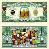 100 Beer Million Dollar Bills with Bonus Thanks a Million Gift Card Set view 1