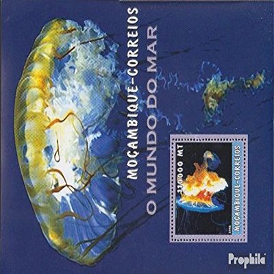 Mosambik block172 unmounted Mint/Never hinged ** MNH 2002 World of Marine (Stamps for Collectors) Invertebrates Other (Insects, Snails, Bees)