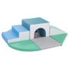 ECR4Kids SoftZone Lincoln Tunnel Climber, Toddler Playset, Contemporary, 9-Piece view 1