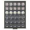Lindner S2933-2K Mnzbox RAUCHGLAS Black SAMT fr 5-Euro-Mnzen in Kapseln view 1