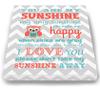 Adorable You are My Sunshine Bedtime Story Rhyme - Woodland Owl Design - Stretched Canvas Nursery Wall Art Decor - Baby Gift idea - Wooden Frame Construction - Ready to Hang 12X16 view 3