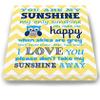 Adorable You are My Sunshine Bedtime Story Rhyme - Woodland Owl Design - Stretched Canvas Nursery Wall Art Decor - Baby Gift idea - Wooden Frame Construction - Ready to Hang 8X10 view 3