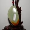 2.7"China Certified Nature Hetian Nephrite Jade Fortune Toad Hand Carved Pendant view 4