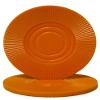 25 Interlocking Plastic Radial Poker Chips - Choose Colors (ORANGE) view 1