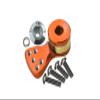 Aluminum Hi-Torque Servo Saver For 25T Spline Output Shaft (L) - 1Pc Orange view 1