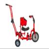 Foundations Italtrike Zero Differences Special Needs Adaptive Tricycle with Push Bar, Easy Navigation, Adjustable Seat, Safe Design with Wrist Holders (Red) view 2