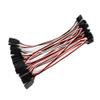 OliYin 20pcs 26# 26AWG 5.90inch 15cm 150mm 30Cores Futata JR Anti-Interference Servo Flat Extension Cable Male to Female view 2